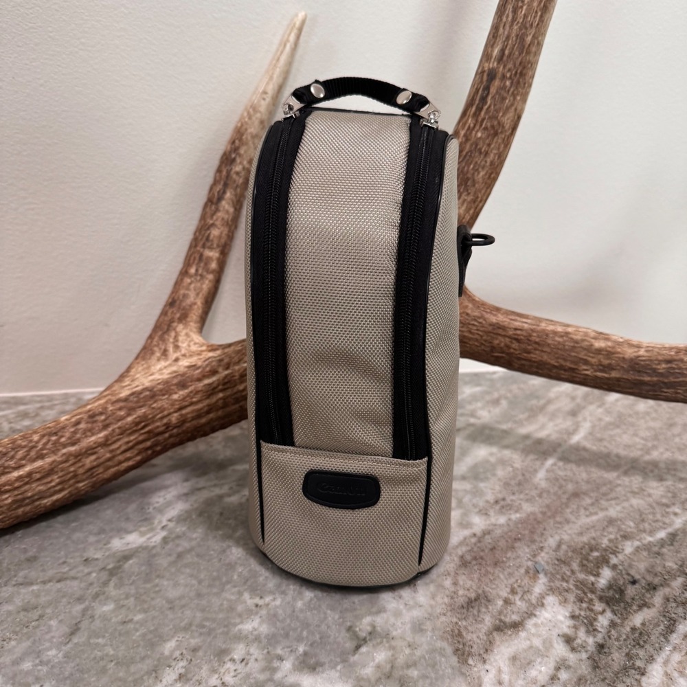 Canon LZ1326 Lens Case Tan Black Padded Soft Pouch for EF RF Lenses